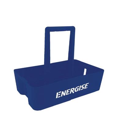 LIGHTNING ENERGISE HYGIENE WATER BOTTLE SET OF 8 WITH CARRIER - BLUE