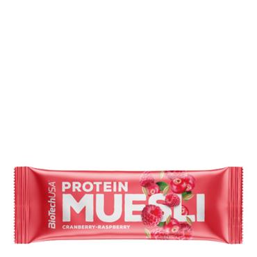 BioTechUSA Protein Muesli Bar | Cranberry - Raspberry | 30g - One