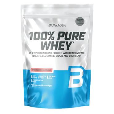 BioTechUSA 100% Pure Whey | Strawberry | 400g - One