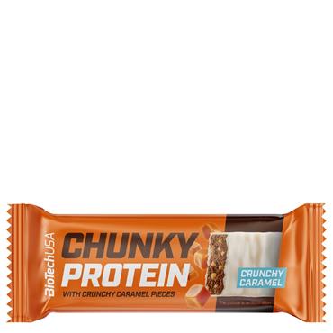 BioTechUSA Chunky Protein Bar | Crunchy Caramel | 50g - One
