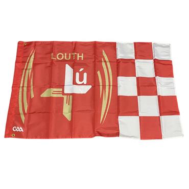 Official Louth GAA Flag 5 X 3 - RED/WHITE