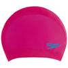 SPEEDO JUNIOR LONG HAIR SILICONE SWIM CAP - Pink/Blue