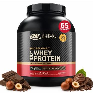 Optimum Nutrition Gold Standard 100% Whey Protein - Chocolate Hazelnut 2.02kg - BLACK