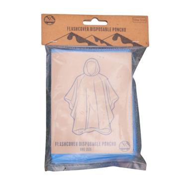 Six Peaks Flash Cover Disposable Poncho - Clear