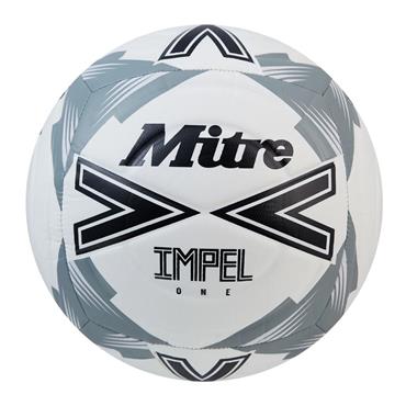 Mitre Impel One Training Football Size 5 Pack of 10 - Grey/White