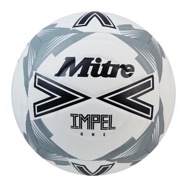 Mitre Impel One Training Football Size 5 - Grey/White