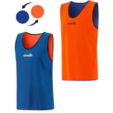 O' Neills Youth Reversible Bibs - Blue/ Orange - Blue/Orange