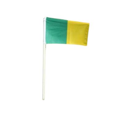 Michael Murphy Pitch Flag Set On Poles (28) - Green/Amber