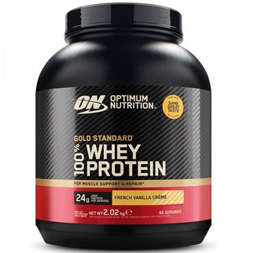 Optimum Nutrition Gold Standard 100% Whey Protein - French Vanilla - 2.04KG - Black