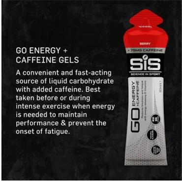 SIS Go Energy & Caffeine Gel Berry 60ML - Silver