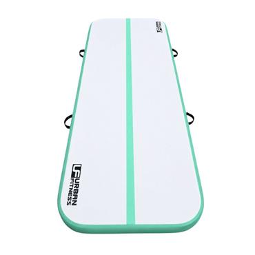 Urban Fitness Gymnastics Inflatable Tumbling Track Mat - GREEN