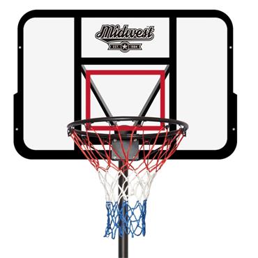 Midwest Pro Basketball Stand (8ft, 9ft,10ft) - BLACK