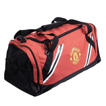 Manchester United Team Merchandise Core Stripe Duffle - Red