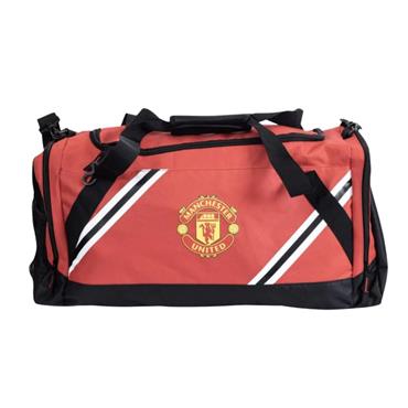 Manchester United Team Merchandise Core Stripe Duffle - Red