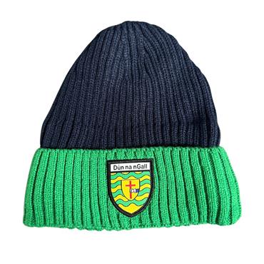 O' Neills Kids Donegal Imperium 081 Beanie Hat - MARINE/GREEN/WHITE