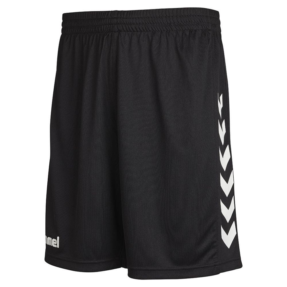 Hummel Mens Core Poly Shorts White/Black Michael Murphy Sports