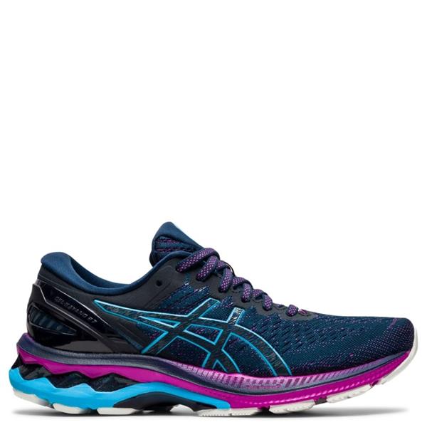 navy asics womens