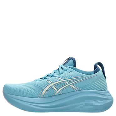 ASICS WOMENS GEL NIMBUS 27 RUNNING SHOES - BLUE