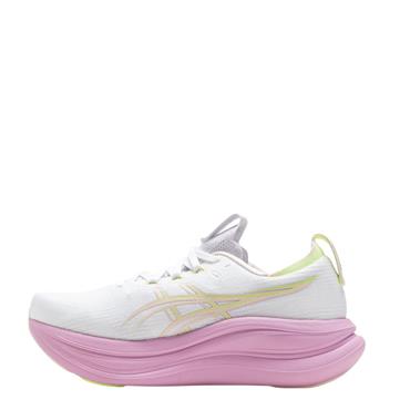 ASICS WOMENS GEL-NIMBUS 28 RUNNING SHOE - White/Pink