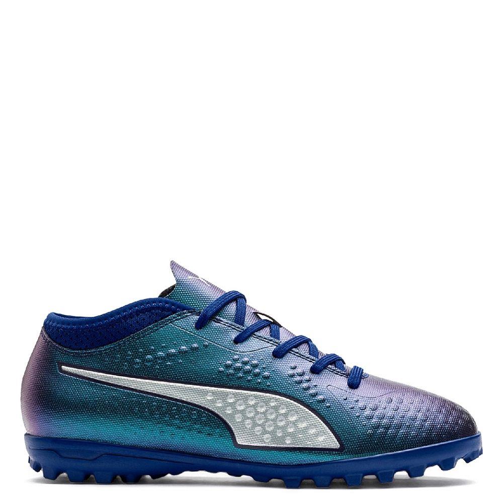 PUMA Kids One 4 Astro Turf Trainer Blue/Green Michael Murphy Sports