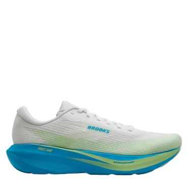 Brooks Mens Ghost Amp Running Shoes - White