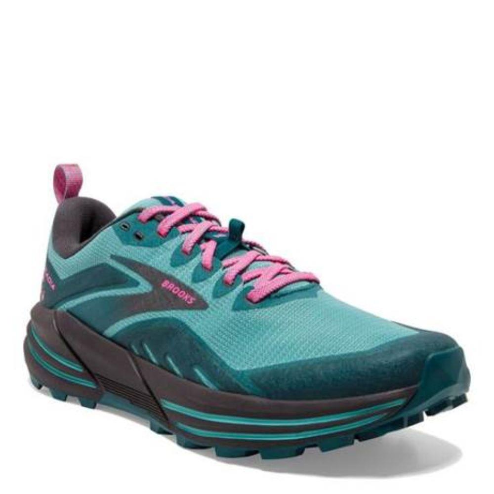 Brooks Womens Cascadia 16 Running Shoes Green Michael Murphy Sports