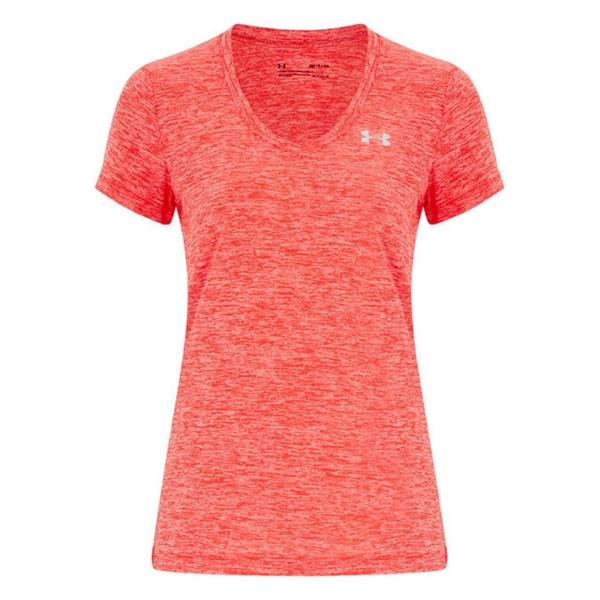 Under Armour Womens Tech SS TShirt Pink Michael Murphy Sports
