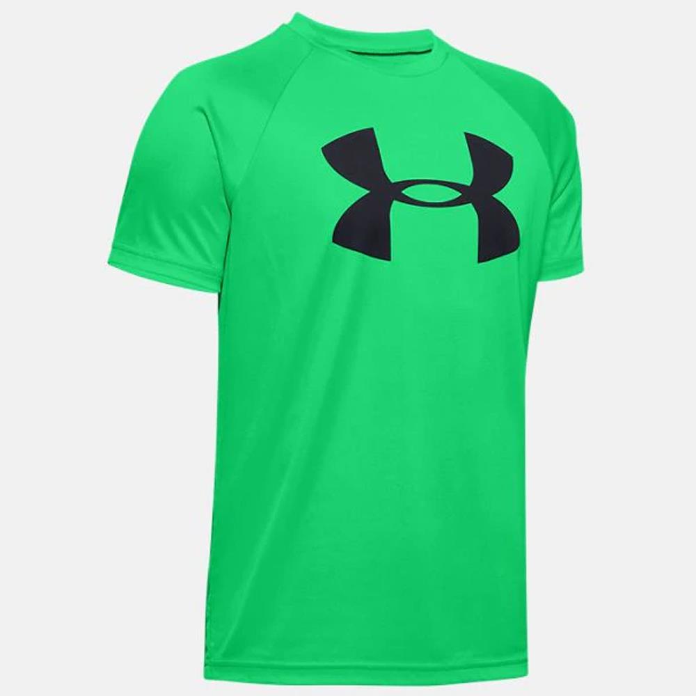 Under Armour Boys Tech Big Logo TShirt Green Michael Murphy Sports