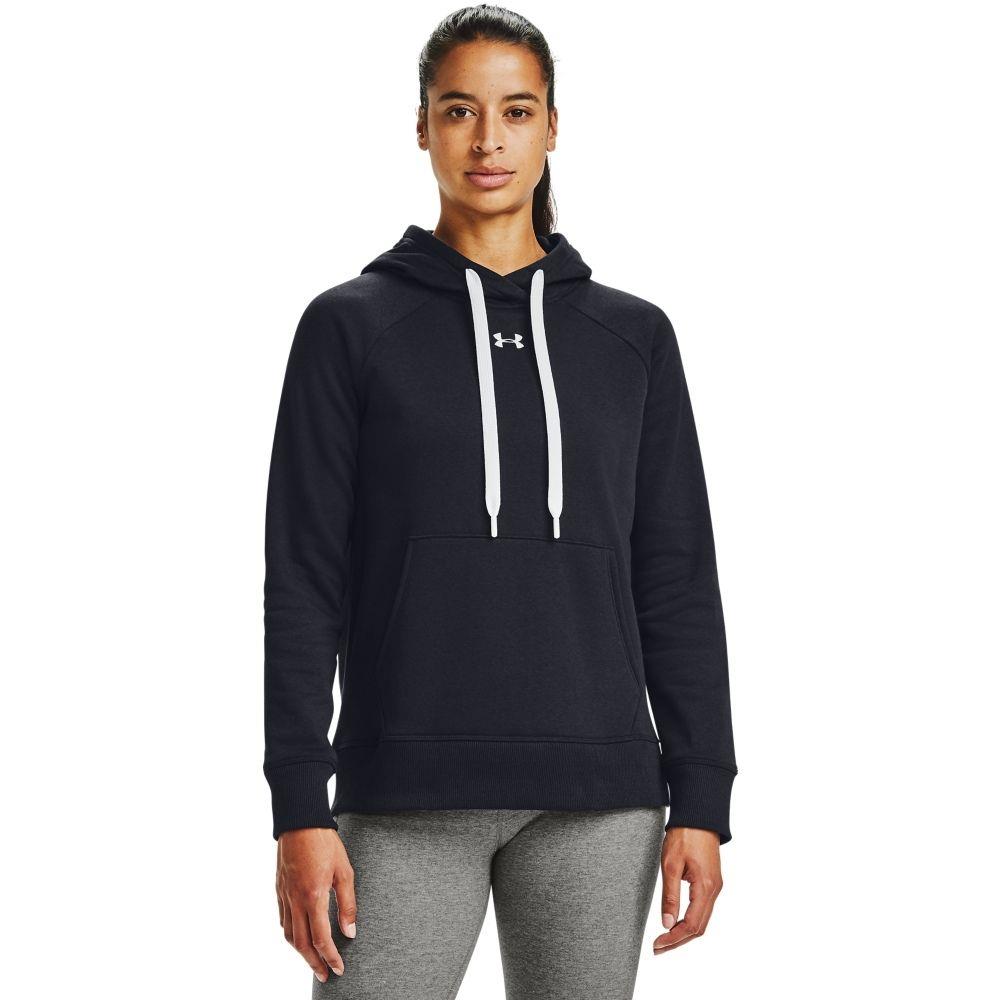 Under Armour Womens Rival Fleece Hoodie BLACK Michael Murphy Sports
