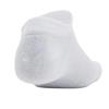 Under Armour Essential 3-Pk No-Show Socks - WHITE