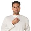 Asics Mens Icon Long Sleeve 1/2 Zip Top - Cream