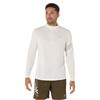 Asics Mens Icon Long Sleeve 1/2 Zip Top - Cream