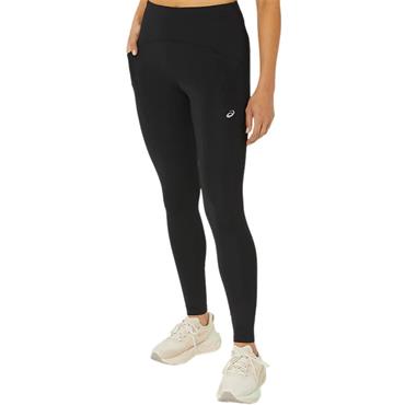 Asics Womens Road High Waist Tights - BLACK