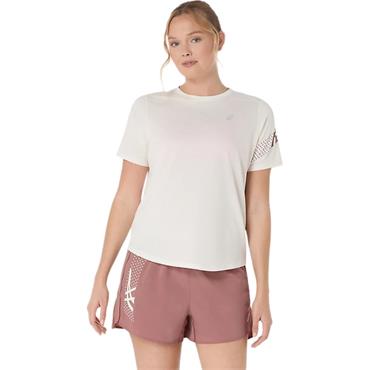Asics Womens Icon Short Sleeved T-Shirt - Cream