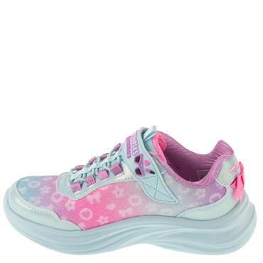 SKECHERS GIRLS POWER JAMS 2.0 TRAINERS - BLUE