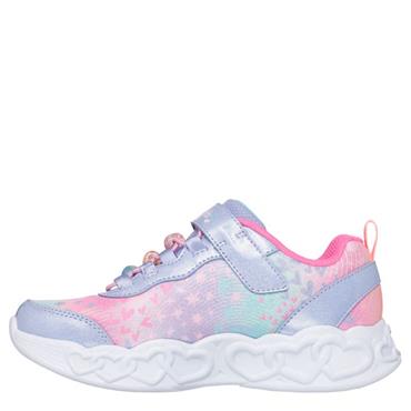 Skechers Infinite Heart Lights Trainers - Pink