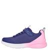 SKECHERS KIDS MICROSPEC MAX ADVANCE FLY Trainers - NAVY/PINK