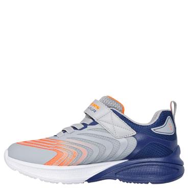 SKECHERS KIDS MICROSPEC MAX ADVANCE Trainers - Grey/Navy