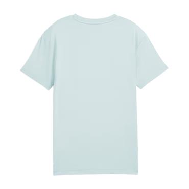 PUMA GIRLS TRAIN ALL DAY ESSENTIAL CAT LOGO TSHIRT - BLUE