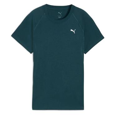 Puma Womens Run Velocity Tri- Blend T- Shirt - GREEN