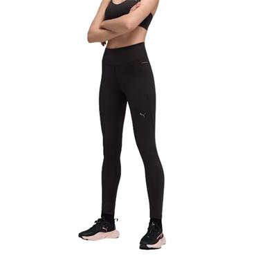 PUMA WOMENS CLOUDSPUN HIGH RISE FULL LENGTH LEGGINGS - BLACK
