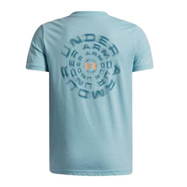 Under Armour Wordmark Blur T- Shirt - BLUE