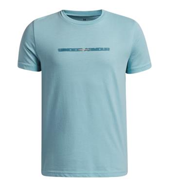 Under Armour Wordmark Blur T- Shirt - BLUE