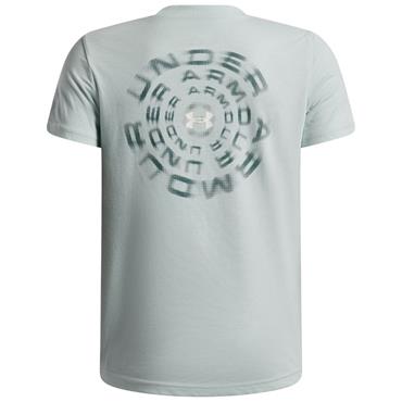 Under Armour Boys Wordmark Blue T- Shirt - BLUE