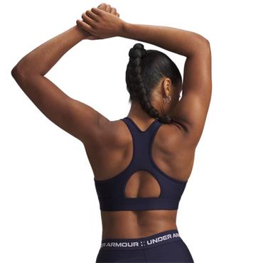Under Armour Womens HeatGear Mid Sports Bra - BLUE
