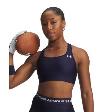 Under Armour Womens HeatGear Mid Sports Bra - BLUE