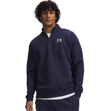 Under Armour Mens Icon Fleece Quarter ZiP - BLUE