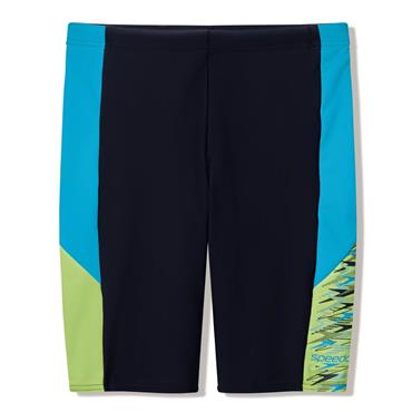 MENS SPEEDO DIVE JAMMER SWIM TRUNK - Black/Green