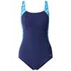 SPEEDO WOMENS LUNA LUSTRE PRINTED SWIMSUIT - Navy/Blue