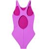 SPEEDO GIRLS PLACEMENT MUSCLEBACK SWIMSUIT - Purple/Orange
